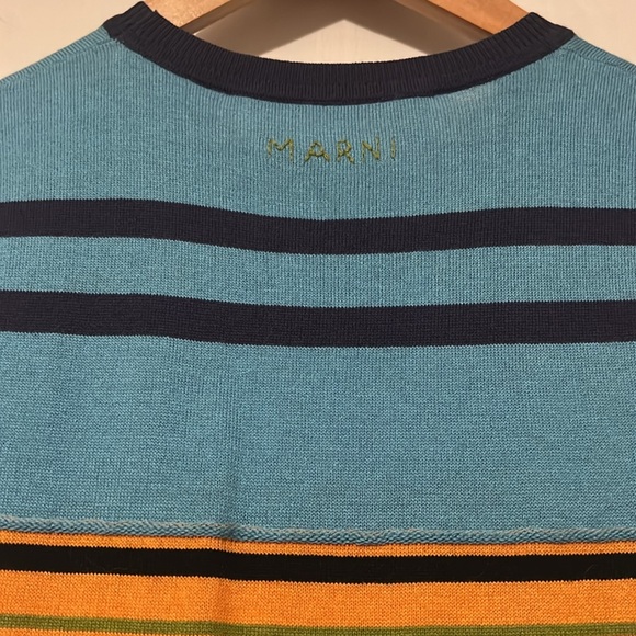 NWT Marni Sleeveless Stripe Midi Dress, size 38 (US 2) - Picture 4 of 13